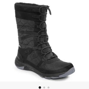 Merrell Women's Size 8 Black Waterproof Quilted Laced Tall 10” Winter Boots